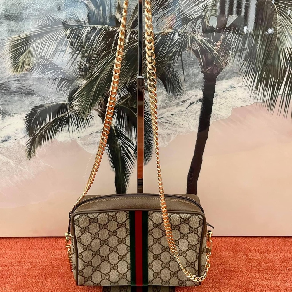 Gucci GG Pattern Clutch Sherry line